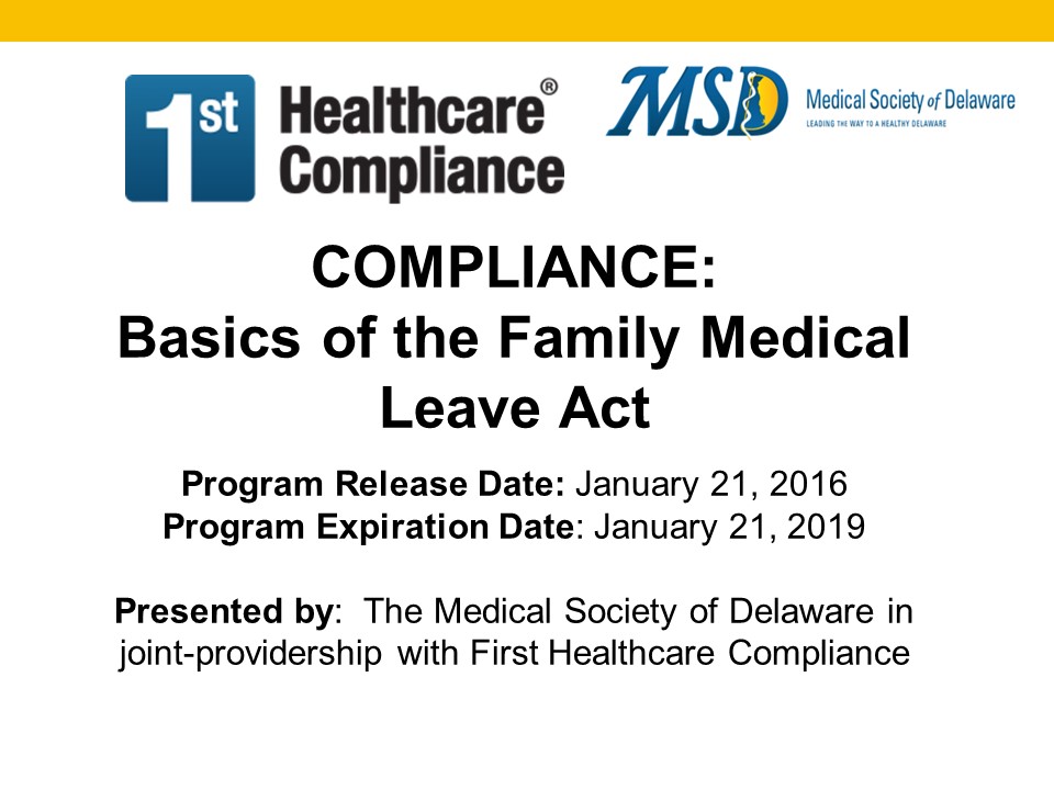 Basic of the Family Medical Leave Act