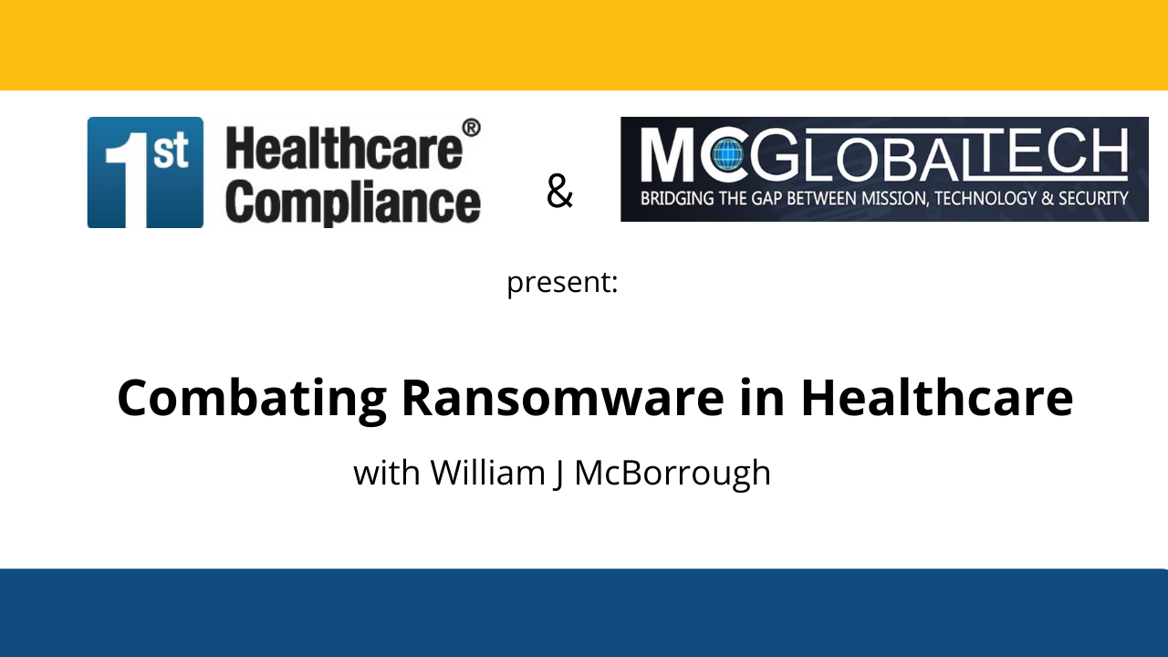 Combating Ransomware in Healthcare