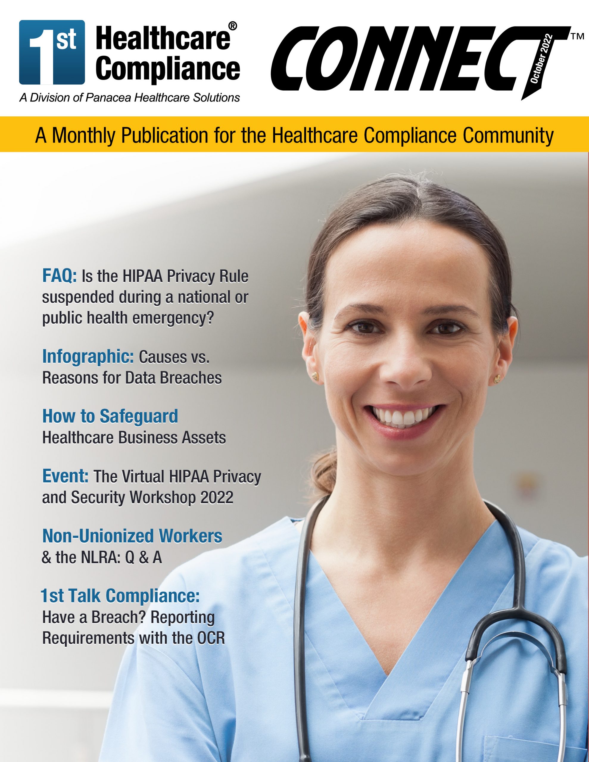 October 2022 Connect Magazine - Healthcare Compliance